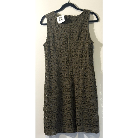 Anne Klein Loden Crochet Women's Shift Sleeveless Swing Dress Size US 8 NWT - Picture 6 of 9